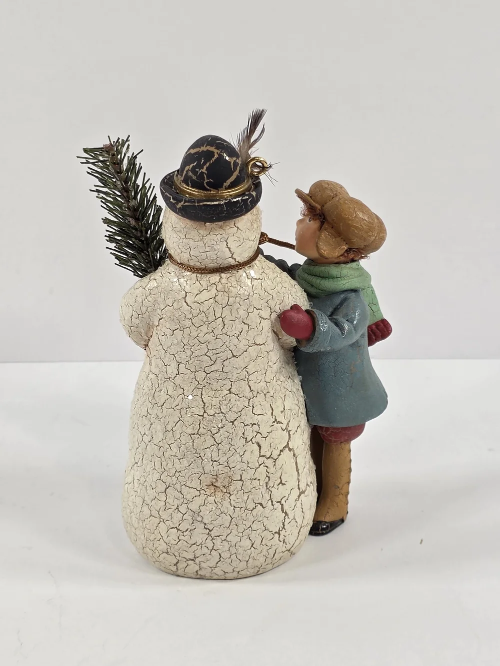 Hallmark A Very Merry Snowman Keepsake Ornament 2003 Crackled Finish